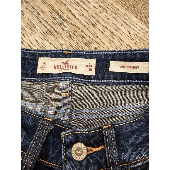 Hollister Women's Low Rise Boot Demin Jeans Size 24 - Picture 2 of 7